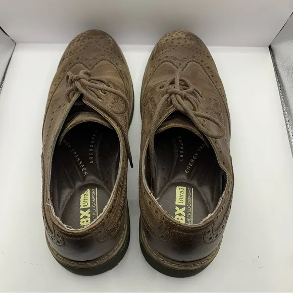 GBX Ultra comfort Oxford men dress shoes size 10M leather brown office career