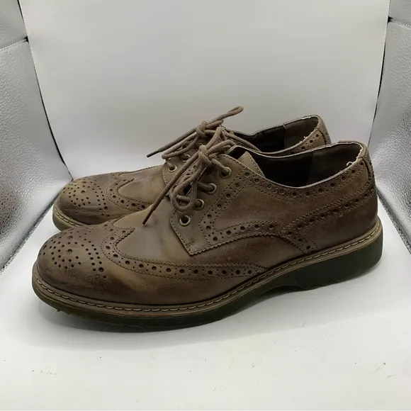 GBX Ultra comfort Oxford men dress shoes size 10M leather brown office career