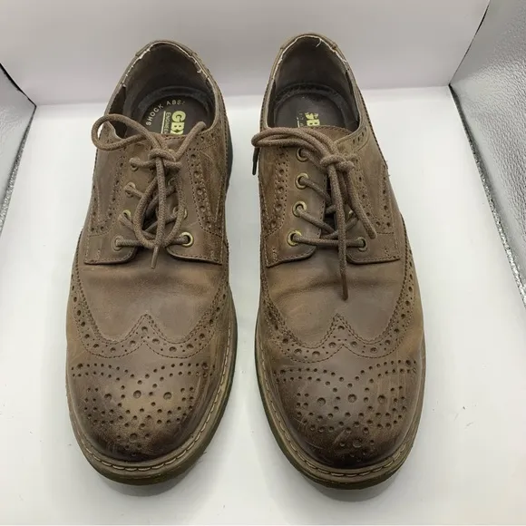 GBX Ultra comfort Oxford men dress shoes size 10M leather brown office career