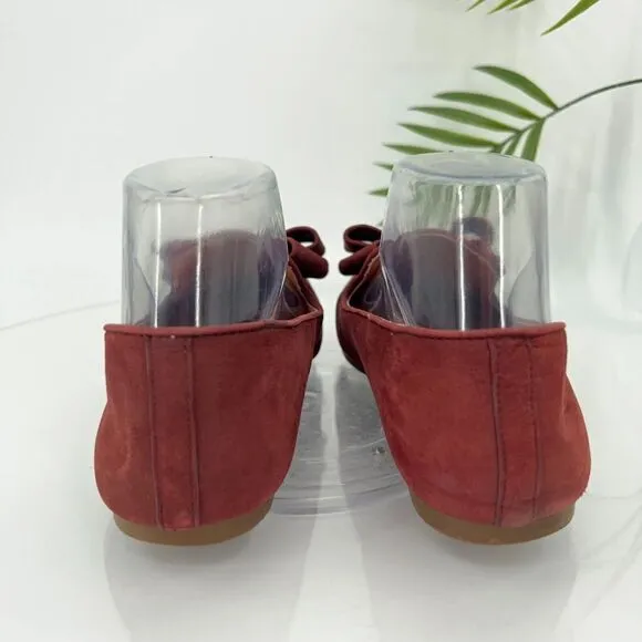 Gentle Souls Women’s 6.5 Eugene Ribbon Red Leather Flats Loafers Shoes Comfort