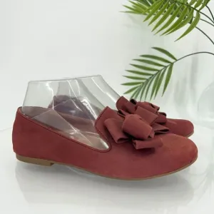 Gentle Souls Women’s 6.5 Eugene Ribbon Red Leather Flats Loafers Shoes Comfort