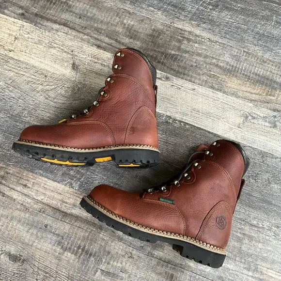 Georgia Boot Mens 8&quot; Renegade 400G Waterproof Steel Toe Work G8398 Size 9