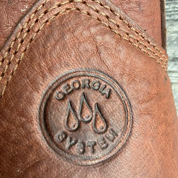 Georgia Boot Mens 8&quot; Renegade 400G Waterproof Steel Toe Work G8398 Size 9