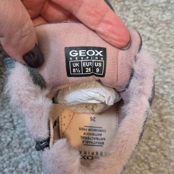 Geox Respira Toddler Girls Waterproof Boots Size 9