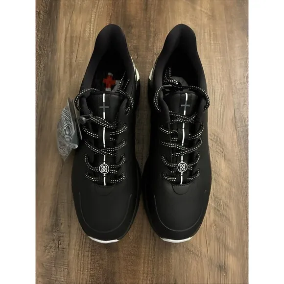 G/Fore MG4  Men Size 9.5 Distorted Black Checker Spikeless Comfort Golf Shoes