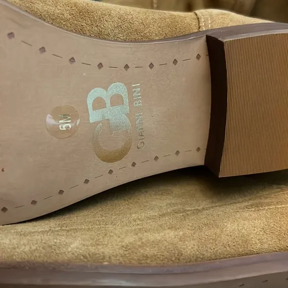 Gianni Bini Love It Warm Cedar Oiled Suede Tall Flat Boots Size 5