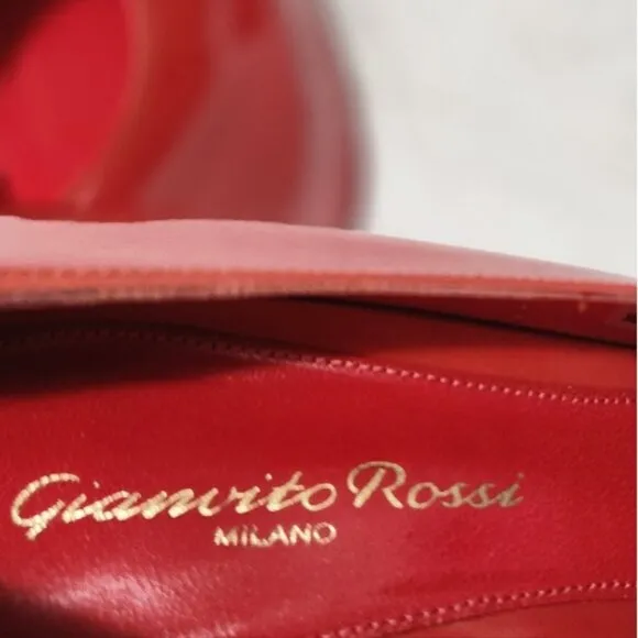 Gianvito Rossi women's heel leather shoes size 38.5 EU