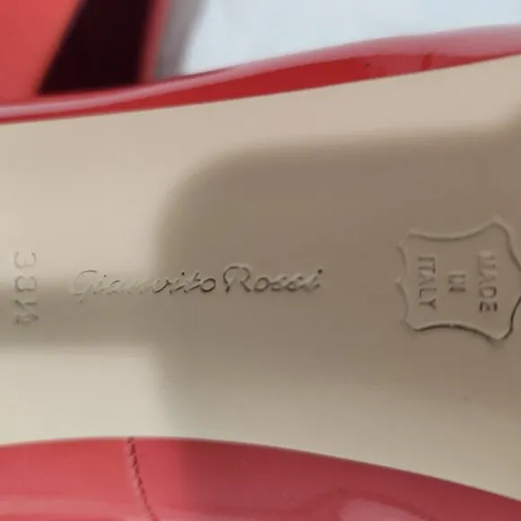 Gianvito Rossi women's heel leather shoes size 38.5 EU