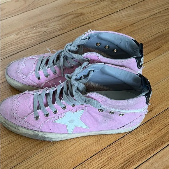 Golden goose pink sneakers