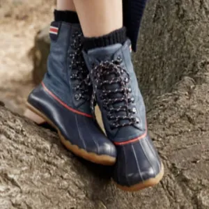Goop X Sperry Saltwater Limited Edition Blue Rain Duck Boots