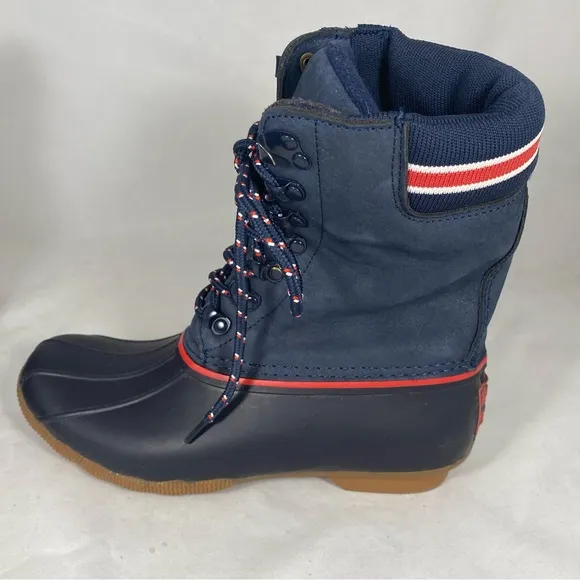 Goop X Sperry Saltwater Limited Edition Blue Rain Duck Boots