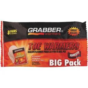 Grabber Toe Warmers - 8 Pairs