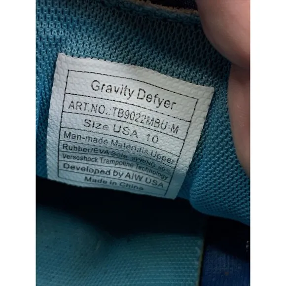 Gravity Defyer GDefy Mighty Walk Comfort Walking Shoes Mens Size 10 TB9022MBU-M