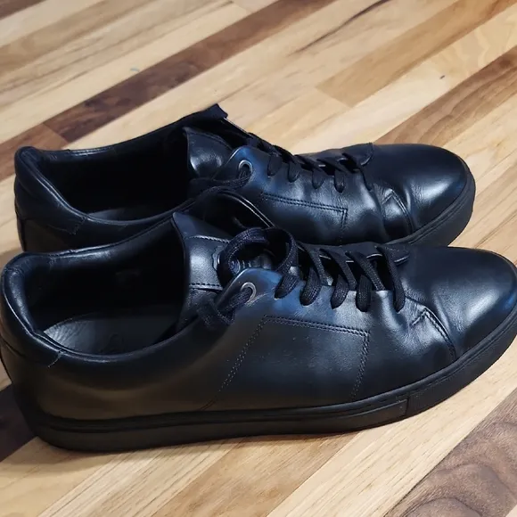 Greats Men's All Black Leather Sneakers