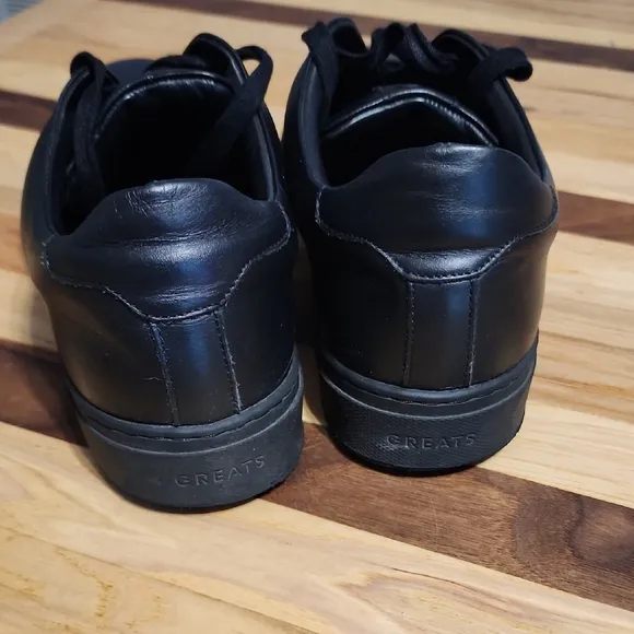 Greats Men's All Black Leather Sneakers