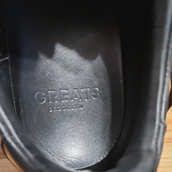 Greats Men's All Black Leather Sneakers