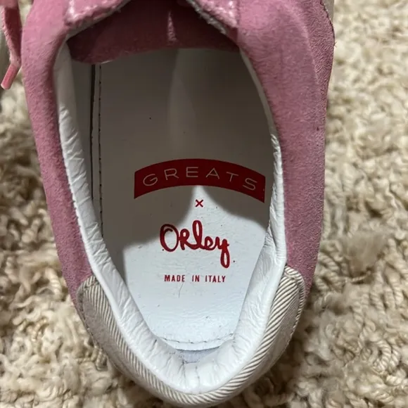 Greats x Orley Pink Suede Royale Sneakers 9 Tennis shoes
