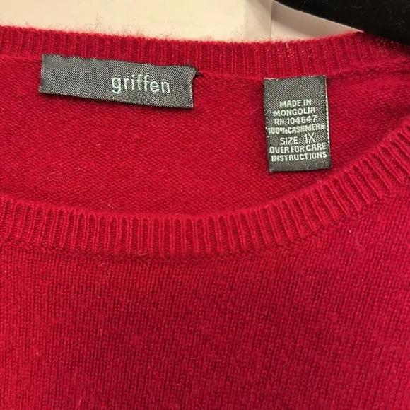Griffen 100% Cashmere Sweater – Ruby Red | 1x | Excellent Condition