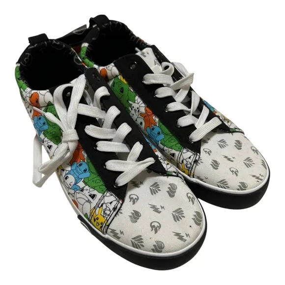 Ground Up Men’s Pokemon Lace Up Low Top Canvas Sneaker Shoes Size 11.5