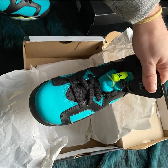 GS Air Jordan Vi 6 Gg Retro Turbo Green Volt