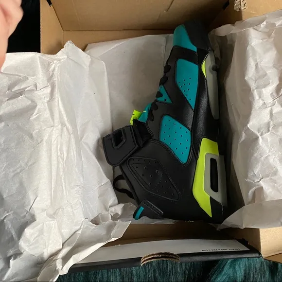 GS Air Jordan Vi 6 Gg Retro Turbo Green Volt