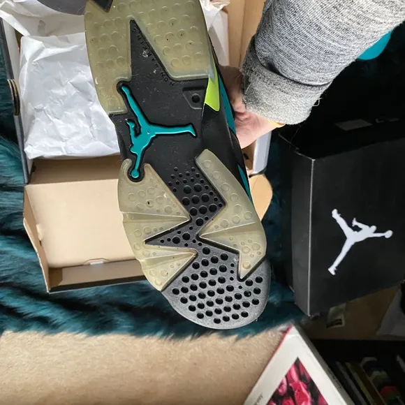 GS Air Jordan Vi 6 Gg Retro Turbo Green Volt