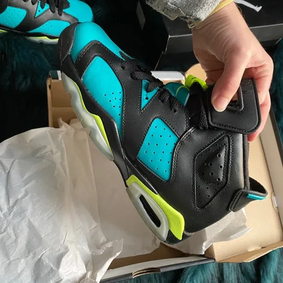 GS Air Jordan Vi 6 Gg Retro Turbo Green Volt