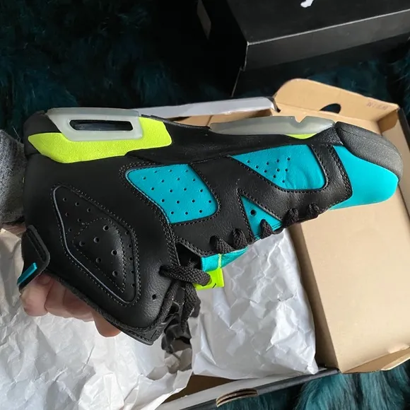 GS Air Jordan Vi 6 Gg Retro Turbo Green Volt