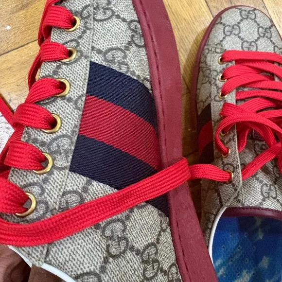Gucci Ace Red  Sneakers size 10
