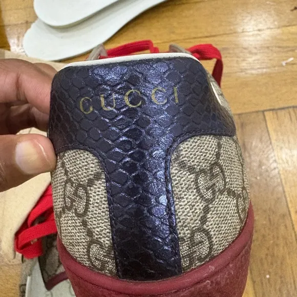 Gucci Ace Red  Sneakers size 10