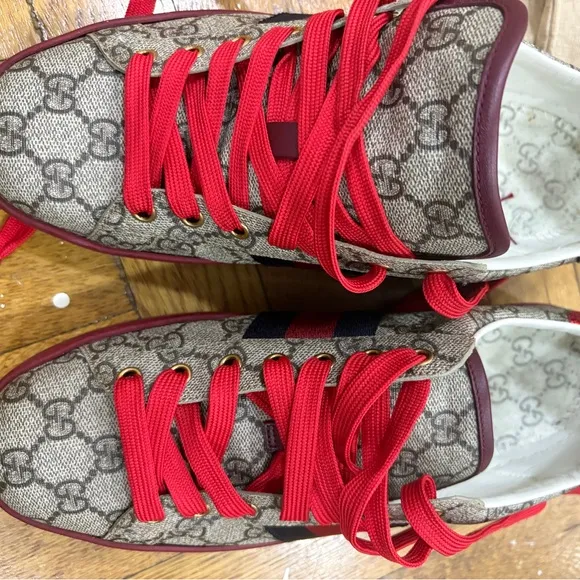 Gucci Ace Red  Sneakers size 10