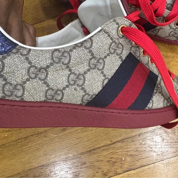 Gucci Ace Red  Sneakers size 10