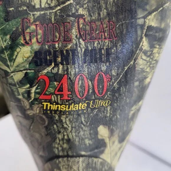 Guide Gear 2400 Gram 3M Thinsulate  Real Tree Tall Waterproof  Boot Sz 11 Camo