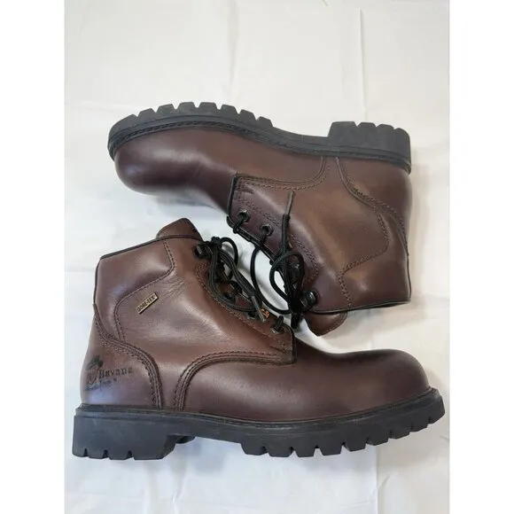 Havana Joe  Brown Leather Waterproof Gore Tex Chukka Boots Size 6