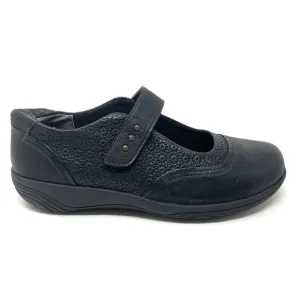 Hälsa Footwear Aloe Leather Mary Jane Comfort Shoes Black