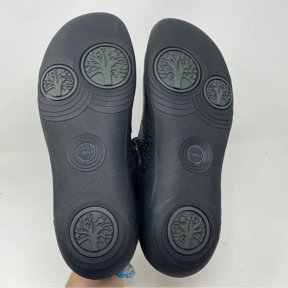 Hälsa Footwear Aloe Leather Mary Jane Comfort Shoes Black