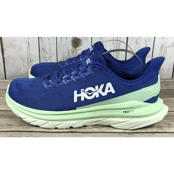 HOKA Blue Mint Mach LONG Running Comfort Gym Race Shoes Mens 11.5 Fast Ship