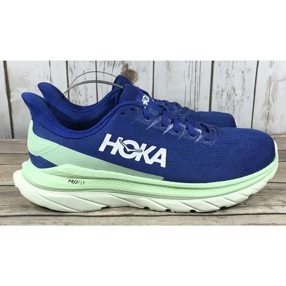 HOKA Blue Mint Mach LONG Running Comfort Gym Race Shoes Mens 11.5 Fast Ship