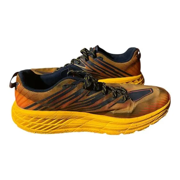 Hoka Mens SpeedGoat GTX Trail Sneakers Mandarin Red Size 11