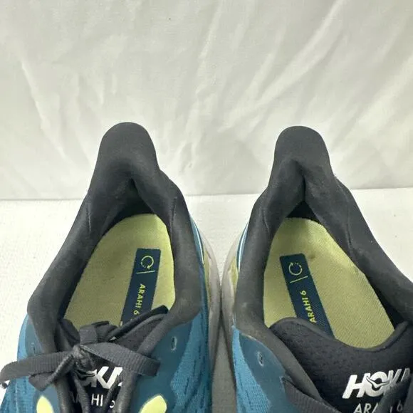 Hoka One One Arahi 6 Shoes Men Size 13‎ D Running Blue White Athletic Sneakers