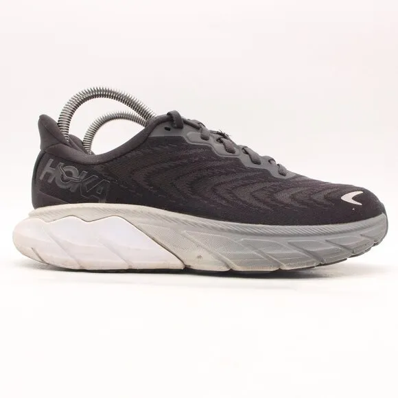 Hoka One One Arahi 6 Women's Size 7 B Black Running Shoes Sneakers 1123195 BWHT