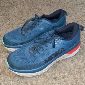 Hoka One One Bondi 7 Mens Blue Running Shoes