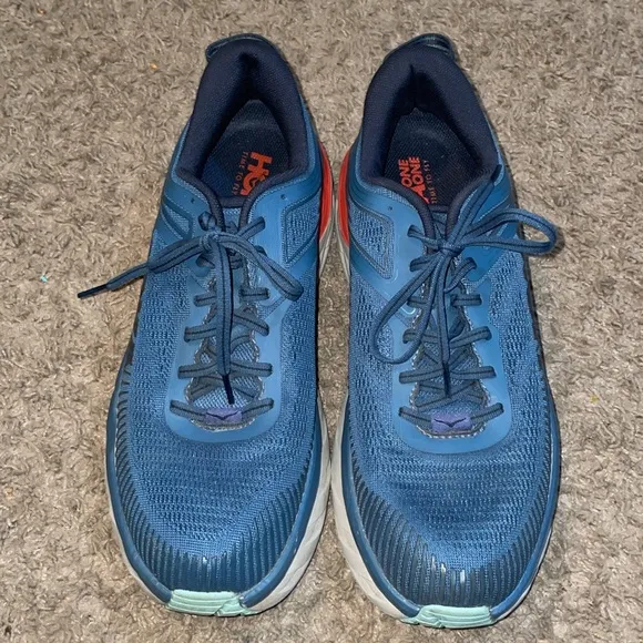 Hoka One One Bondi 7 Mens Blue Running Shoes