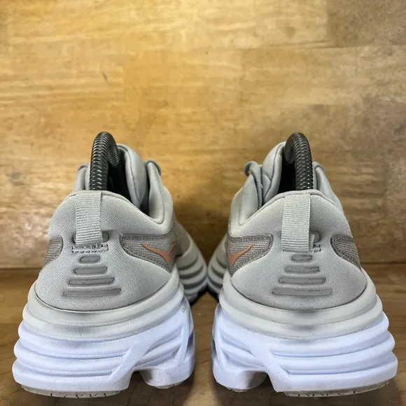 Hoka One One Bondi 8 REFLECTIVE Womens Size 8 (B) Running Shoes Sneakers Gray