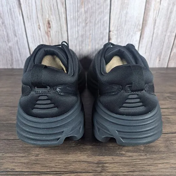 Hoka One One Bondi 8 Running Sneaker Men's Sz 10 All Black (NIB)