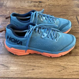 Hoka One One Challenger ATR 6 Trail Running Shoes Blue Orange Mens Size 10.5