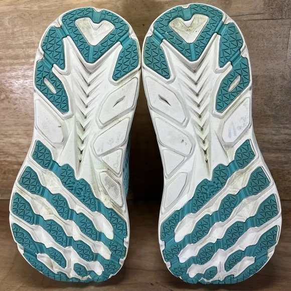 Hoka One One Clifton 8 REFLECTIVE Womens Size 7.5 Running Shoes Sneakers Blue