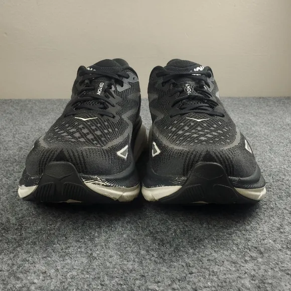 Hoka One One Clifton 9 Mens 10.5 2E Wide Running Shoes Athletic Sneakers Black