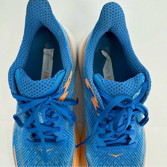 Hoka One One Mens Clifton 9 1127895 CSAA Blue Running Shoes Sneakers Size 9.5 D