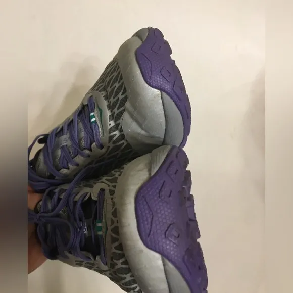 HOKA ONE ONE Speed Instinct Grey/Corsican Blue Trail Running Shoes